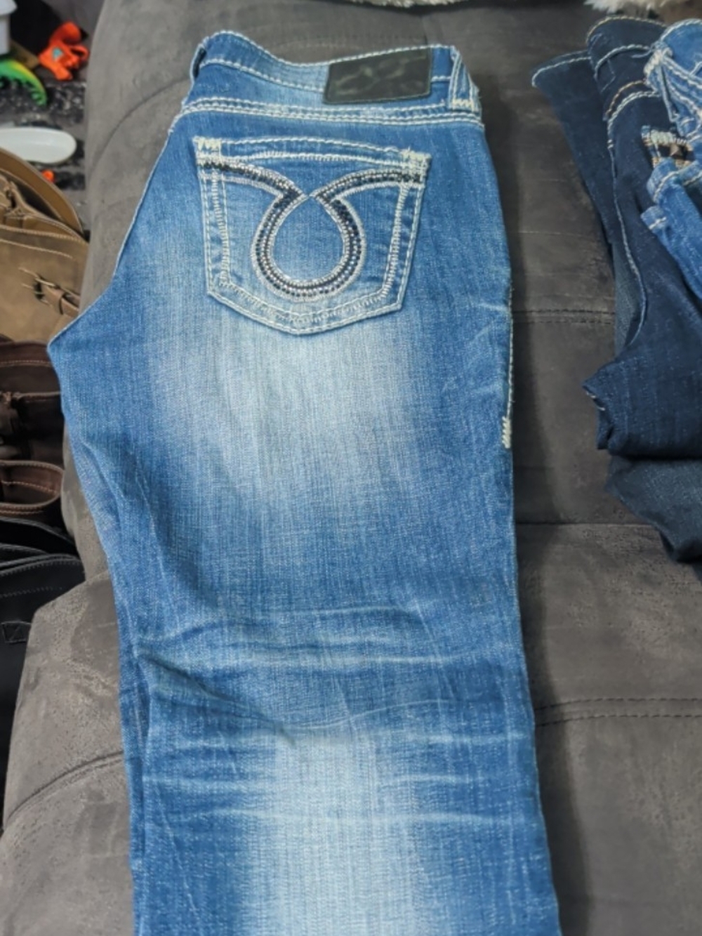 Big Star Women's Medium Blue Straight Leg Jeans